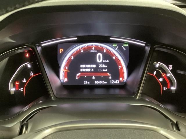 シビック ハッチバック 光触媒抗菌消臭施工済 ナビ シートヒーター MTモード ETC 追突軽減ブレーキ 盗難防止装置 Bモニター 横滑防止 LEDライト フルセグTV スマートキー AAC サイドカーテンエアバック ABS(11枚目)