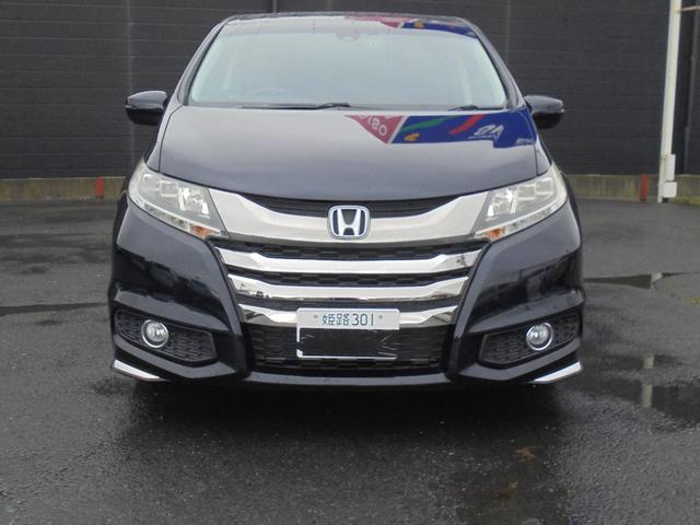 オデッセイ アブソルート・ＥＸ　７人乗り　純正ナビＴＶバックカメラ　ＥＴＣ前後ドラレコ　両側パワースライド　ハーフレザー運パワーシート　２列目オットマン　オートクルーズ　衝突被害軽減ブレーキ　　ＬＥＤライト　フォグ　純正エアロ（2枚目）