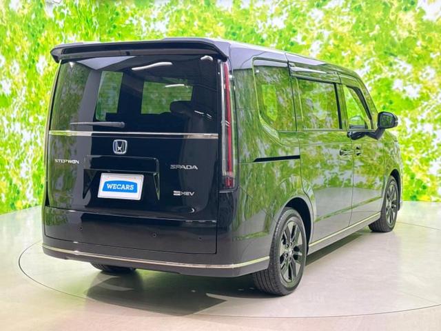 ステップワゴン eHEVスパーダ 保証書/純正 9インチ SDナビ/衝突安全装置/両側電動スライドドア/シートヒーター/車線逸脱防止支援システム/シート ハーフレザー/電動バックドア/ヘッドランプ LED/EBD付ABS ワンオーナー(3枚目)