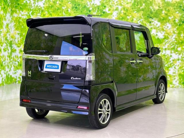 Ｎ－ＢＯＸカスタム ４ＷＤ　ＳＳパッケージ　純正　ＳＤナビ／両側電動スライドドア／シートヒーター／ＥＴＣ／ＥＢＤ付ＡＢＳ／横滑り防止装置／アイドリングストップ／フルセグＴＶ／エアバッグ　運転席／エアバッグ　助手席　ワンオーナー　４ＷＤ（3枚目）