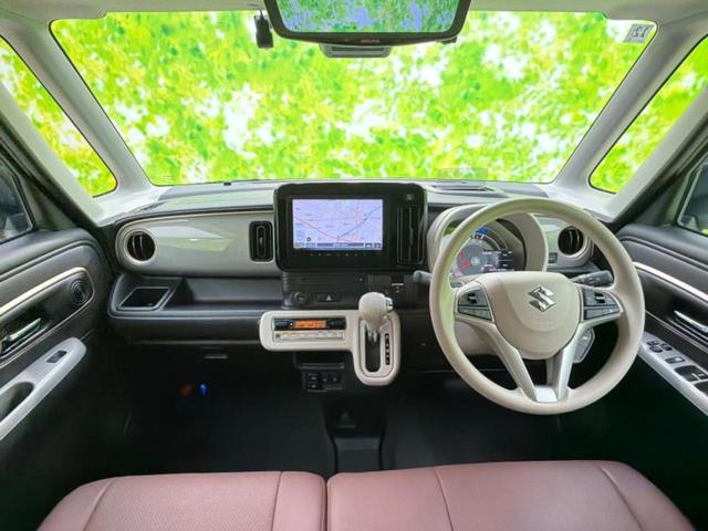 ワゴンRスマイル 4WDハイブリッドX 保証書/純正 SDナビ/衝突安全装置/両側電動スライドドア/シートヒーター/車線逸脱防止支援システム/ヘッドランプ LED/EBD付ABS/横滑り防止装置/アイドリングストップ/フルセグTV 4WD(4枚目)