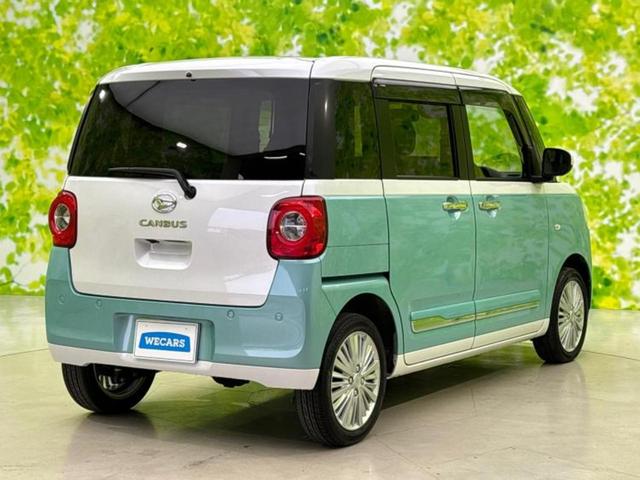 ムーヴキャンバス ４ＷＤストライプスＧターボ　保証書／純正　１０インチ　ＳＤナビ／衝突安全装置／両側電動スライドドア／シートヒーター　前席／パノラマモニター／車線逸脱防止支援システム／ドライブレコーダー　純正／ヘッドランプ　ＬＥＤ／ＥＴＣ　４ＷＤ（3枚目）