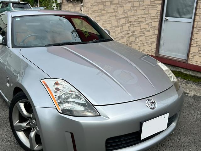 フェアレディZ バージョンT フロアオートマ レザーシート パワーシート 純正CDプレーヤー 純正アルミホイール シートヒーター キーレスエントリー ETC HID(6枚目)