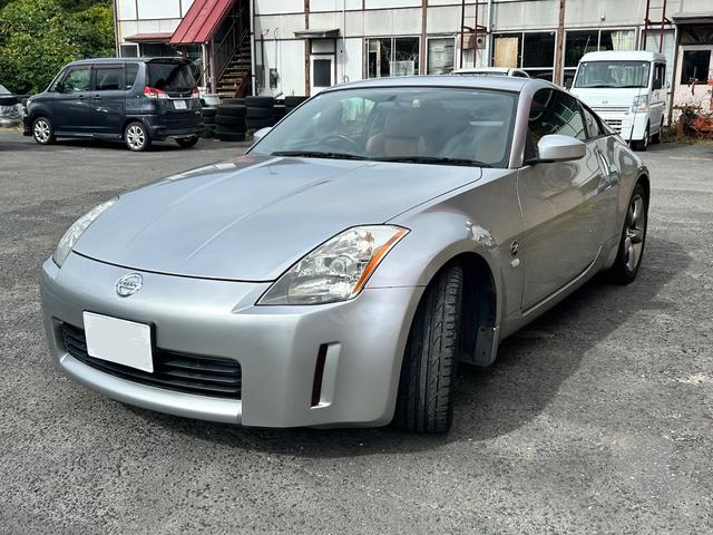 フェアレディZ バージョンT フロアオートマ レザーシート パワーシート 純正CDプレーヤー 純正アルミホイール シートヒーター キーレスエントリー ETC HID(12枚目)