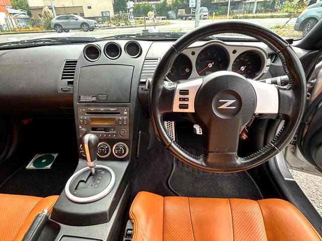 フェアレディZ バージョンT フロアオートマ レザーシート パワーシート 純正CDプレーヤー 純正アルミホイール シートヒーター キーレスエントリー ETC HID(20枚目)