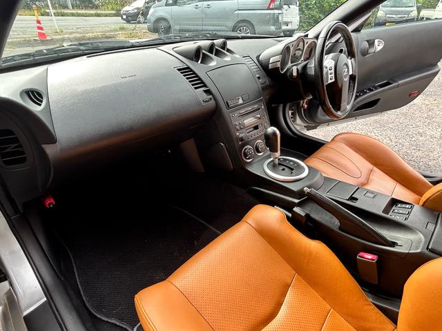 フェアレディZ バージョンT フロアオートマ レザーシート パワーシート 純正CDプレーヤー 純正アルミホイール シートヒーター キーレスエントリー ETC HID(23枚目)