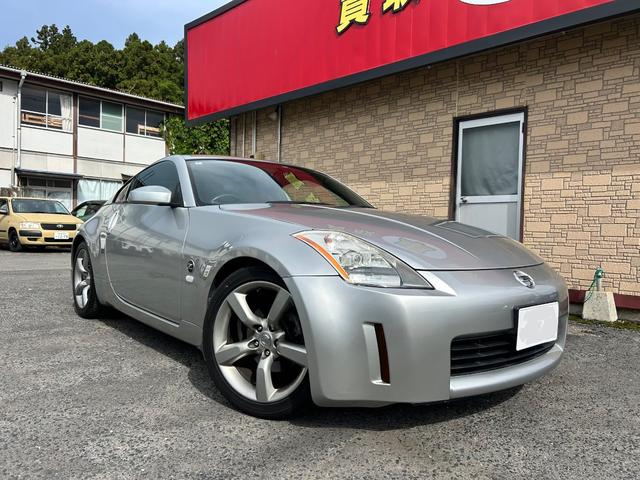 フェアレディZ バージョンT フロアオートマ レザーシート パワーシート 純正CDプレーヤー 純正アルミホイール シートヒーター キーレスエントリー ETC HID(35枚目)