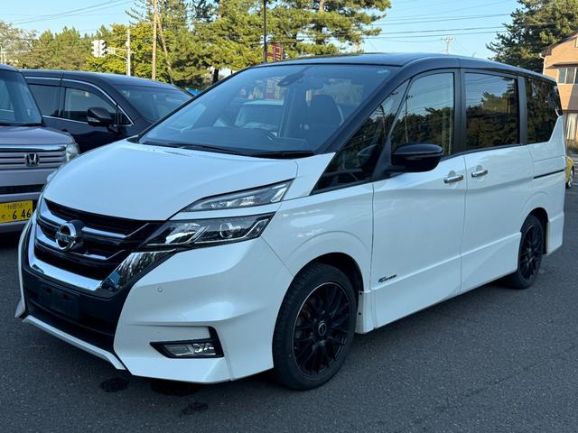 セレナ ハイウェイスターＧ　プロパイロットエディション　ＣＤ／ＤＶＤ、ＴＶワンセグ、バックカメラ、Ｂｌｕｅｔｏｏｔｈ接続、ドライブレコーダー、両側電動スライドドア、衝突被害軽減システム、キーレスエントリー、スマートキー、アイドリングストップ（3枚目）