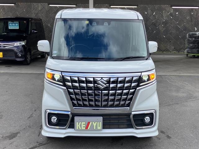 スペーシアカスタム ハイブリッドＸＳターボ　４ＷＤ■寒冷地仕様■禁煙車■金沢仕入　■新品ナビ取付■衝突軽減サポート／前後誤発進抑制機能／レーンアシスト／追従クルーズ／コーナーセンサー／両側電動スライドドア／シートヒーター／オートハイビーム／フルセグＴＶ／ＢＴオーディオ／ＤＶＤ再生（40枚目）