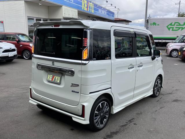 スペーシアカスタム ハイブリッドＸＳターボ　４ＷＤ■寒冷地仕様■禁煙車■金沢仕入　■新品ナビ取付■衝突軽減サポート／前後誤発進抑制機能／レーンアシスト／追従クルーズ／コーナーセンサー／両側電動スライドドア／シートヒーター／オートハイビーム／フルセグＴＶ／ＢＴオーディオ／ＤＶＤ再生（43枚目）