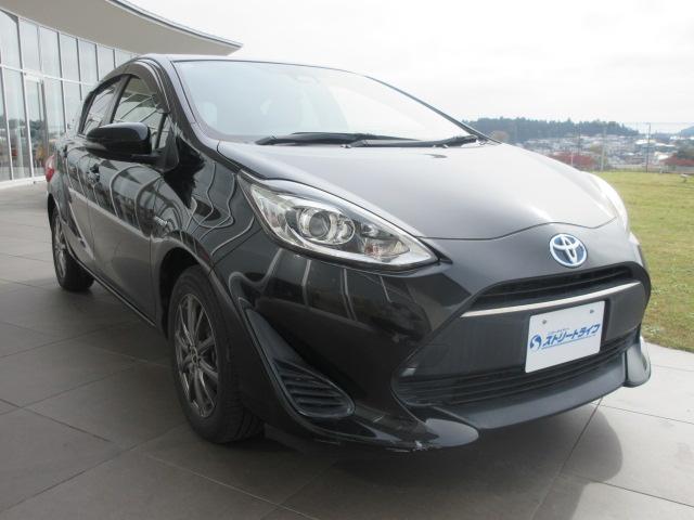 アクア Ｇソフトレザーセレクション　純正ナビ／フルセグＴＶ／バックカメラ／ＥＴＣ／プッシュスタート／スマートキー／ステアリングスイッチ／オートライト／ヘッドライトレベライザー／車線逸脱警報システム／電動格納ミラー／社外アルミホイール（10枚目）