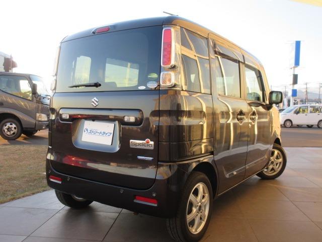 スペーシア ハイブリッドＸ　純正ナビ／フルセグＴＶ／全周囲カメラ／ＥＴＣ／シートヒーター／プッシュスタート／スマートキー／ステアリングスイッチ／オートライト／ヘッドライトレベライザー／両側電動スライドドア／純正アルミホイール（9枚目）