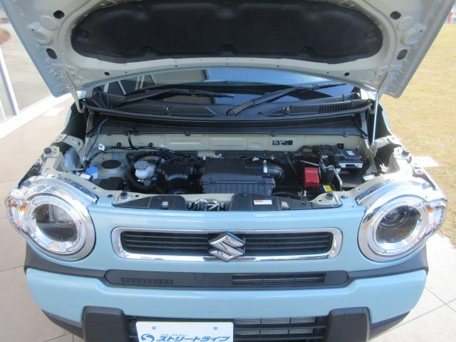 ハスラー ハイブリッドＧ　シートヒーター／プッシュスタート／スマートキー／ＬＥＤヘッドライト／オートライト／ヘッドライトレベライザー／衝突被害軽減ブレーキ／電動格納ミラー／アイドリングストップ／車線逸脱警報システム（31枚目）