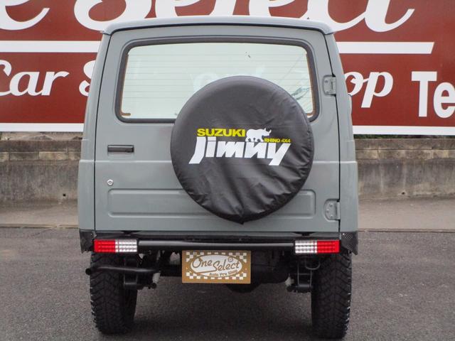 ランドベンチャー JA11V クラシックコンプリート丸目前期グリル全塗装アーバンカーキ チョイ上げ仕様 新品シャックル新品スタビ延長 新品ショック前後社外バンパー ホイルマッドチッピング仕様 シートカバー天張り内張張替(19枚目)
