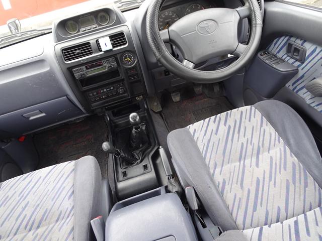 TX ランクル95プラド3000DT TXワイド ワンセレクトライトコンプリート ボンネットルーフマッドチッピングペイント 純正ホイル5本マッドチッピングペイント施工 ディーゼルターボ 5速マニュアル(27枚目)