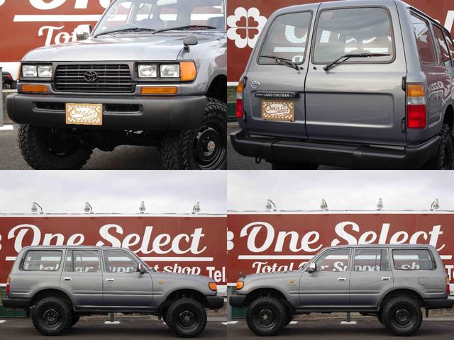 ランドクルーザー80 GX HZJ81V 後期型純正ナロー リア観音ドア グレーメタリック 輸出仕様 5速マニュアル パートタイム4WD 3インチリフトUP PW集中ドアロック 前後バンパーサイドSラプターライナー新品255MT(43枚目)