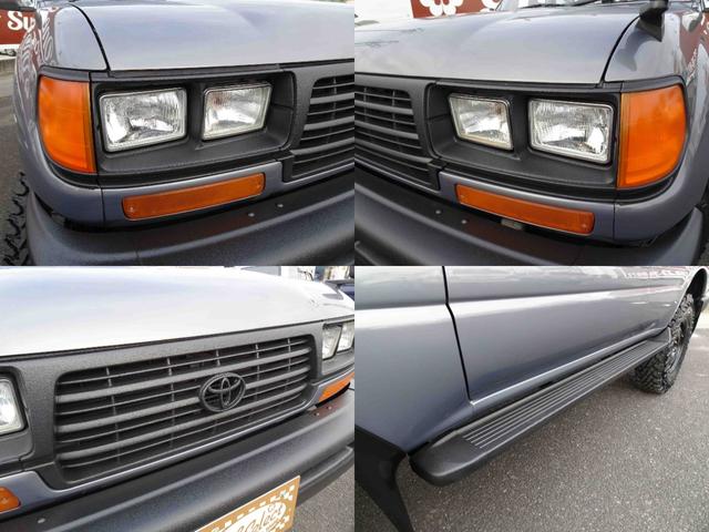 ランドクルーザー80 GX HZJ81V 後期型純正ナロー リア観音ドア グレーメタリック 輸出仕様 5速マニュアル パートタイム4WD 3インチリフトUP PW集中ドアロック 前後バンパーサイドSラプターライナー新品255MT(44枚目)