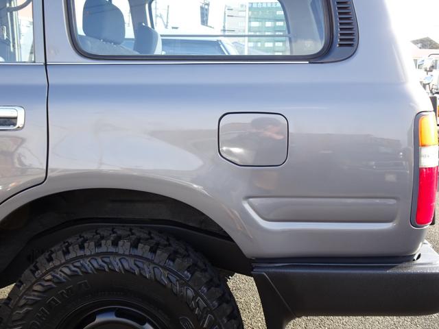 ランドクルーザー80 GX HZJ81V 後期型純正ナロー リア観音ドア グレーメタリック 輸出仕様 5速マニュアル パートタイム4WD 3インチリフトUP PW集中ドアロック 前後バンパーサイドSラプターライナー新品255MT(62枚目)