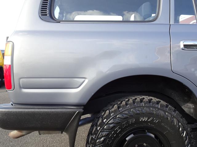 ランドクルーザー80 GX HZJ81V 後期型純正ナロー リア観音ドア グレーメタリック 輸出仕様 5速マニュアル パートタイム4WD 3インチリフトUP PW集中ドアロック 前後バンパーサイドSラプターライナー新品255MT(63枚目)