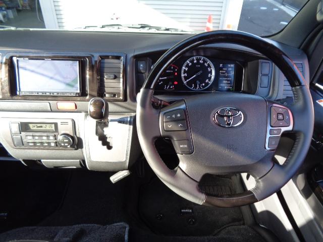 ハイエースバン ロングスーパーGL 4WD バックカメラ ナビ TV クリアランスソナー レーンアシスト 衝突被害軽減システム 両側スライドドア オートマチックハイビーム オートライト スマートキー 電動格納ミラー AT アルミホイール(3枚目)