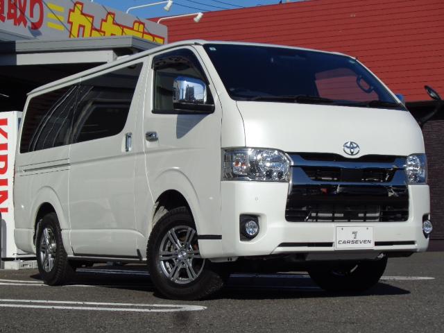 ハイエースバン ロングスーパーGL 4WD バックカメラ ナビ TV クリアランスソナー レーンアシスト 衝突被害軽減システム 両側スライドドア オートマチックハイビーム オートライト スマートキー 電動格納ミラー AT アルミホイール(13枚目)