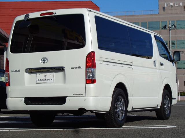 ハイエースバン ロングスーパーGL 4WD バックカメラ ナビ TV クリアランスソナー レーンアシスト 衝突被害軽減システム 両側スライドドア オートマチックハイビーム オートライト スマートキー 電動格納ミラー AT アルミホイール(15枚目)