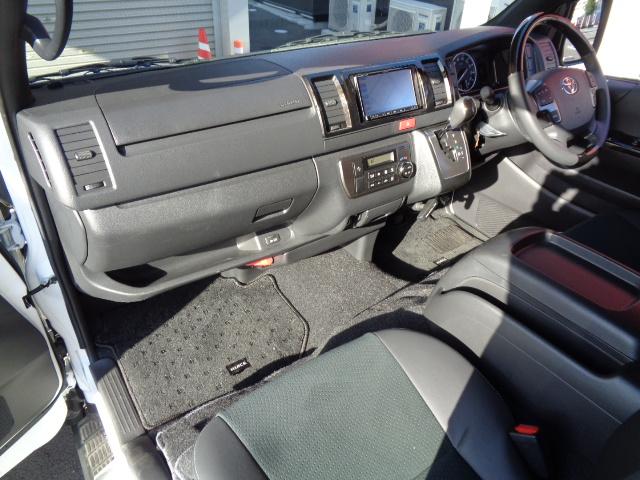 ハイエースバン ロングスーパーGL 4WD バックカメラ ナビ TV クリアランスソナー レーンアシスト 衝突被害軽減システム 両側スライドドア オートマチックハイビーム オートライト スマートキー 電動格納ミラー AT アルミホイール(40枚目)