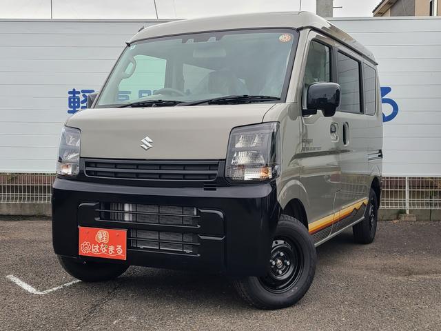 エブリイ ジョインターボ　☆特別仕様車Ｊリミテッド☆届出済未使用車☆ターボ☆４ＷＤ☆デュアルカメラブレーキサポート☆両側電動スライドドア☆シートヒーター☆ＬＥＤヘッドランプ☆障害物センサー（4枚目）