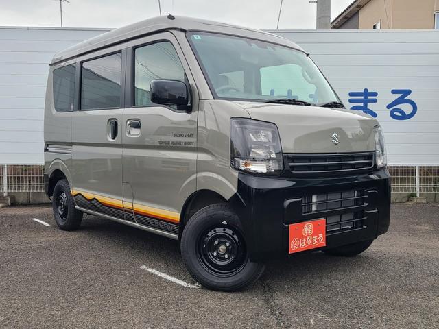 エブリイ ジョインターボ　☆特別仕様車Ｊリミテッド☆届出済未使用車☆ターボ☆４ＷＤ☆デュアルカメラブレーキサポート☆両側電動スライドドア☆シートヒーター☆ＬＥＤヘッドランプ☆障害物センサー（5枚目）