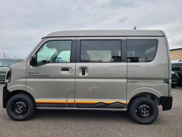 エブリイ ジョインターボ　☆特別仕様車Ｊリミテッド☆届出済未使用車☆ターボ☆４ＷＤ☆デュアルカメラブレーキサポート☆両側電動スライドドア☆シートヒーター☆ＬＥＤヘッドランプ☆障害物センサー（7枚目）