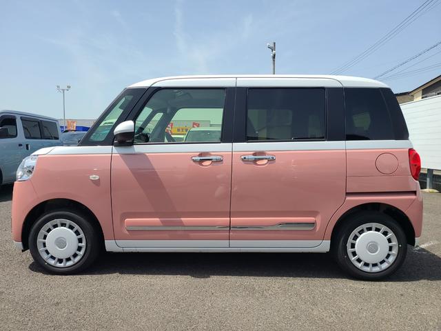 ムーヴキャンバス ストライプスＧ　☆届出済未使用車☆　両側電動スライドドア☆９インチディスプレイオーディオ☆バックカメラ☆シートヒーター☆障害物センサー☆衝突被害軽減システム☆ＬＥＤヘッドランプ☆レーンアシスト（6枚目）