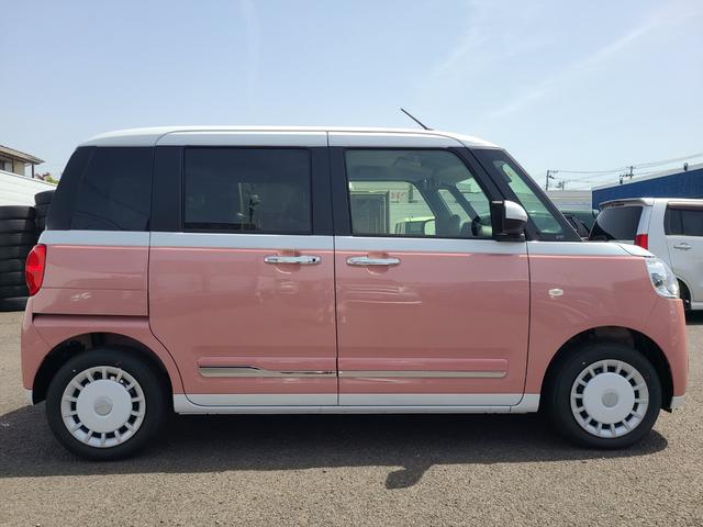 ムーヴキャンバス ストライプスＧ　☆届出済未使用車☆　両側電動スライドドア☆９インチディスプレイオーディオ☆バックカメラ☆シートヒーター☆障害物センサー☆衝突被害軽減システム☆ＬＥＤヘッドランプ☆レーンアシスト（8枚目）