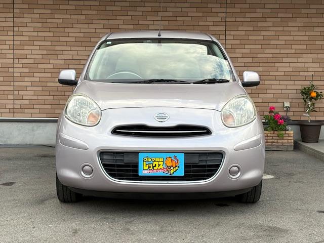 マーチ １２Ｇ　保証付　禁煙車　外品ナビ　地デジＴＶ　スマートキー　プッシュスタート　ＥＴＣ　Ａ－ＳＴＯＰ　オートエアコン　オートライト　純正ホイール（2枚目）