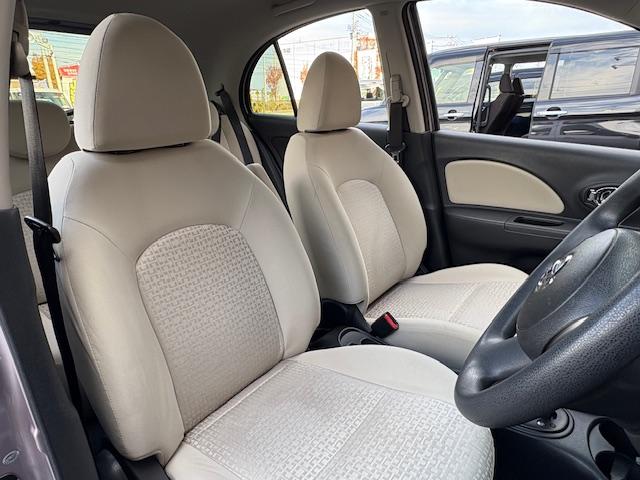 マーチ １２Ｇ　保証付　禁煙車　外品ナビ　地デジＴＶ　スマートキー　プッシュスタート　ＥＴＣ　Ａ－ＳＴＯＰ　オートエアコン　オートライト　純正ホイール（19枚目）