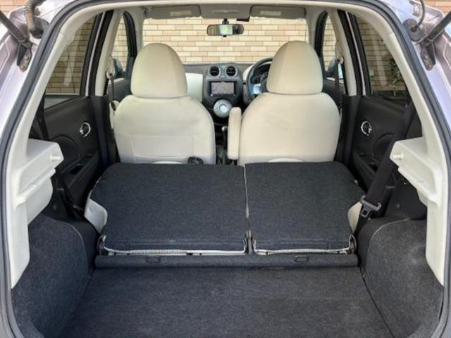 マーチ １２Ｇ　保証付　禁煙車　外品ナビ　地デジＴＶ　スマートキー　プッシュスタート　ＥＴＣ　Ａ－ＳＴＯＰ　オートエアコン　オートライト　純正ホイール（32枚目）