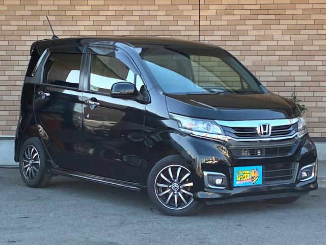 Ｎ－ＷＧＮカスタム Ｇ・Ｌパッケージ　保証付　禁煙車　純正ナビ　フルセグＴＶ　Ｂカメラ　Ｂｌｕｅｔｏｏｔｈ　スマートキー　プッシュスタート　ハーフレザーシート　ＬＥＤライト　ＬＥＤフォグ　クルコン　ビルトインＥＴＣ　横滑り防止　純正ＡＷ（6枚目）