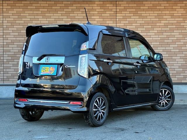 Ｎ－ＷＧＮカスタム Ｇ・Ｌパッケージ　保証付　禁煙車　純正ナビ　フルセグＴＶ　Ｂカメラ　Ｂｌｕｅｔｏｏｔｈ　スマートキー　プッシュスタート　ハーフレザーシート　ＬＥＤライト　ＬＥＤフォグ　クルコン　ビルトインＥＴＣ　横滑り防止　純正ＡＷ（8枚目）