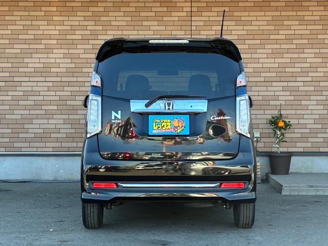Ｎ－ＷＧＮカスタム Ｇ・Ｌパッケージ　保証付　禁煙車　純正ナビ　フルセグＴＶ　Ｂカメラ　Ｂｌｕｅｔｏｏｔｈ　スマートキー　プッシュスタート　ハーフレザーシート　ＬＥＤライト　ＬＥＤフォグ　クルコン　ビルトインＥＴＣ　横滑り防止　純正ＡＷ（33枚目）