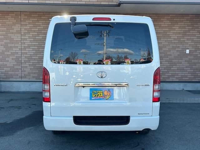 ハイエースバン ロングスーパーＧＬ　保証付　禁煙車　４ＷＤ　軽油　ターボ　寒冷地仕様　ホワイトレタータイヤ　純正ナビ　地デジＴＶ　Ｂモニター　ＥＴＣ　ＬＥＤライト　フォグランプ　キーレスキー　サーキュレーター（28枚目）