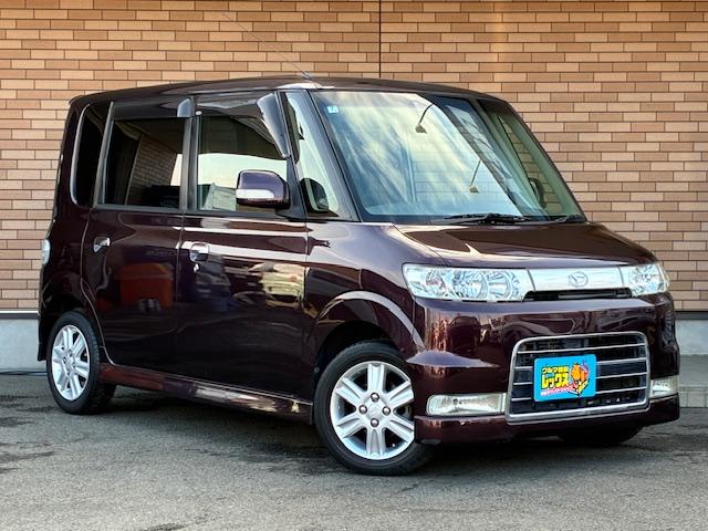 タント カスタムＶＳターボ　アウトレットカー　禁煙車　ターボ車　外品ナビ　Ｂモニター　ＥＴＣ　ハーフレザーシート　ＨＩＤヘッドライト　ＭＯＭＯステアリング　スマートキ―　純正１４ＡＷ（6枚目）