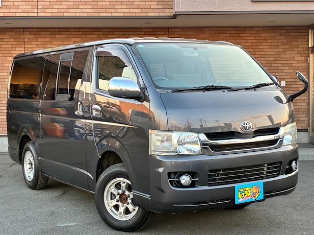 ハイエースバン ロングスーパーGL 保証付 禁煙車 4WD ディーゼル ターボ 純正ナビ TV Bモニター Bluetooth サーキュレーター ETC 外品15AW(6枚目)