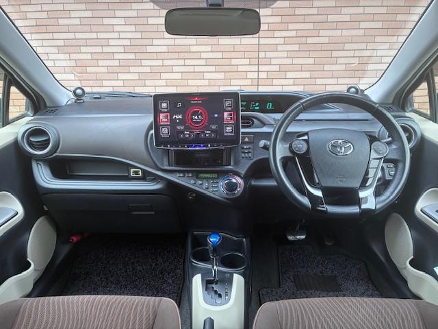 アクア G 保証付 禁煙車 スマートキー LEDライト アルパインディスプレイオーディオ Bモニター 前後コーナーセンサー ETC シートヒーター エンジンスターター オートAC 純正15AW(10枚目)