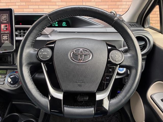 アクア G 保証付 禁煙車 スマートキー LEDライト アルパインディスプレイオーディオ Bモニター 前後コーナーセンサー ETC シートヒーター エンジンスターター オートAC 純正15AW(11枚目)