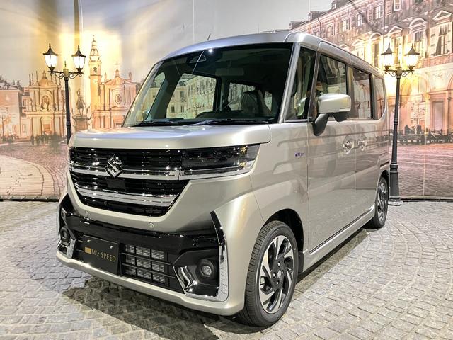 スペーシアカスタム ハイブリッドＸＳターボ　４ＷＤ　全方位モニター付９インチメモリーナビ　スズキセーフティサポート　スズキコネクト対応機　電動パーキングブレーキ　ブレーキホールド　アダプティブクルーズコントロールハイビームアシスト（15枚目）