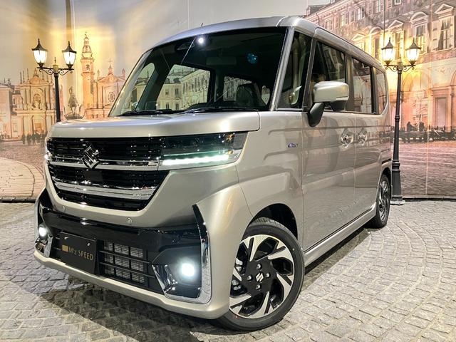 スペーシアカスタム ハイブリッドＸＳターボ　４ＷＤ　全方位モニター付９インチメモリーナビ　スズキセーフティサポート　スズキコネクト対応機　電動パーキングブレーキ　ブレーキホールド　アダプティブクルーズコントロールハイビームアシスト（16枚目）
