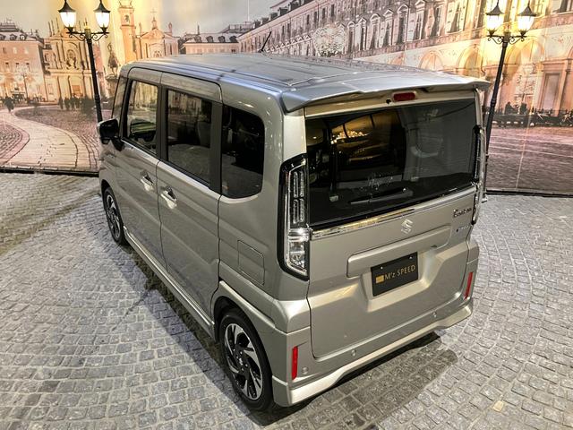 スペーシアカスタム ハイブリッドＸＳターボ　４ＷＤ　全方位モニター付９インチメモリーナビ　スズキセーフティサポート　スズキコネクト対応機　電動パーキングブレーキ　ブレーキホールド　アダプティブクルーズコントロールハイビームアシスト（38枚目）