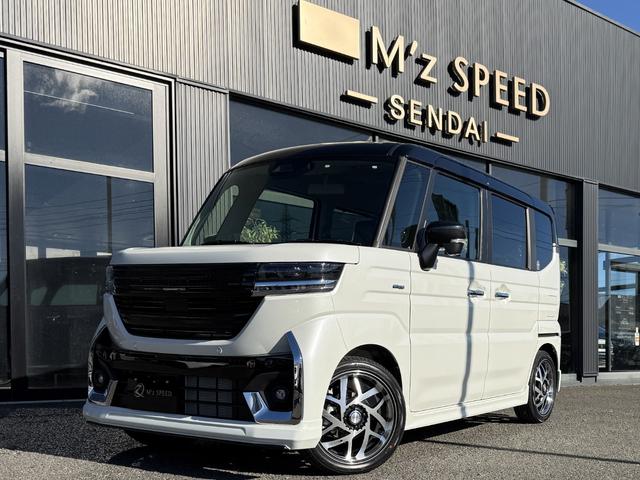 スペーシアカスタム ハイブリッドＸＳターボ　４ＷＤ　エムズスピードエアロＶｅｒコンプリートカー　全方位モニター付９インチメモリーナビ　届出済未使用車　ＺＥＳＵエアロＦ・Ｒ　１６インチＪカラットホイール　両側電動スライドドア　スズキコネクト対応（18枚目）