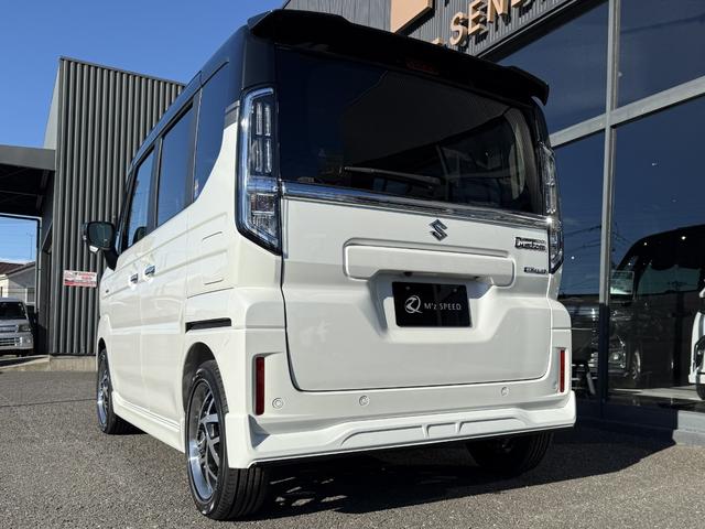 スペーシアカスタム ハイブリッドＸＳターボ　４ＷＤ　エムズスピードエアロＶｅｒコンプリートカー　全方位モニター付９インチメモリーナビ　届出済未使用車　ＺＥＳＵエアロＦ・Ｒ　１６インチＪカラットホイール　両側電動スライドドア　スズキコネクト対応（35枚目）