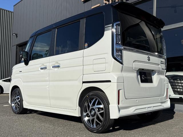 スペーシアカスタム ハイブリッドＸＳターボ　４ＷＤ　エムズスピードエアロＶｅｒコンプリートカー　全方位モニター付９インチメモリーナビ　届出済未使用車　ＺＥＳＵエアロＦ・Ｒ　１６インチＪカラットホイール　両側電動スライドドア　スズキコネクト対応（37枚目）