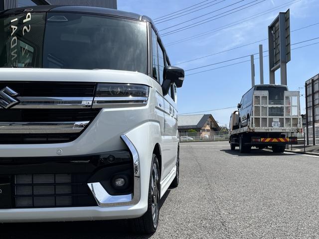 スペーシアカスタム ハイブリッドＸＳターボ　４ＷＤ　全方位モニター付９インチメモリーナビ　スズキセーフティサポート　スズキコネクト対応機　電動パーキングブレーキ　ブレーキホールド　アダプティブクルーズコントロールハイビームアシスト（24枚目）